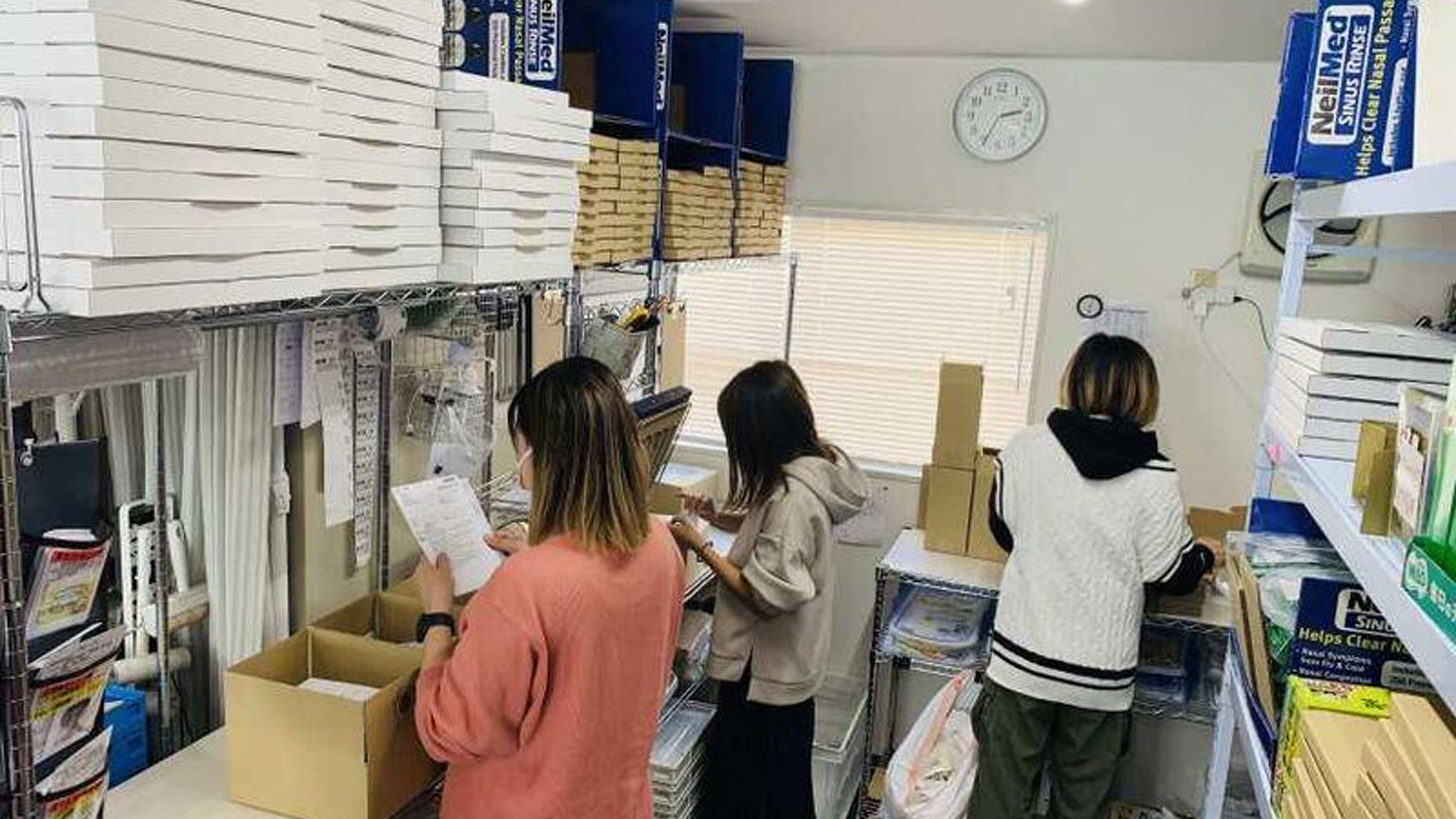 5.梱包中の様子